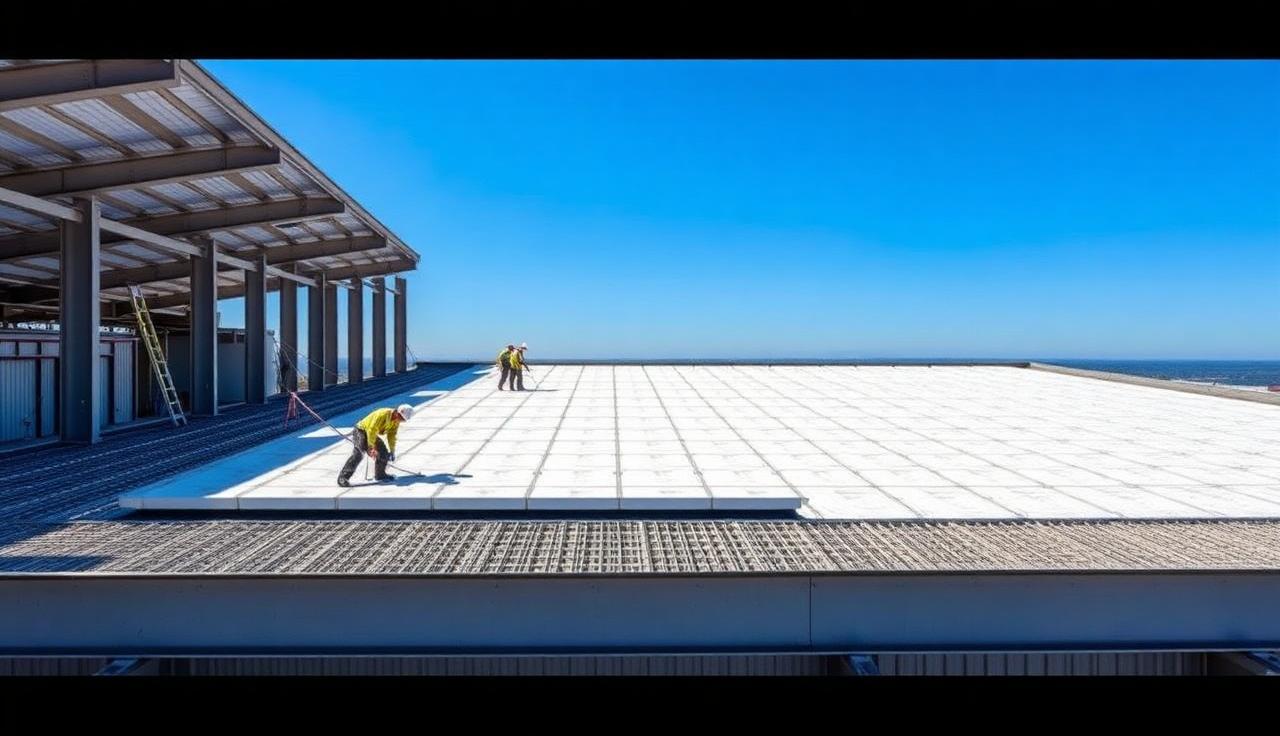 Exemple — Isolation toiture industrielle